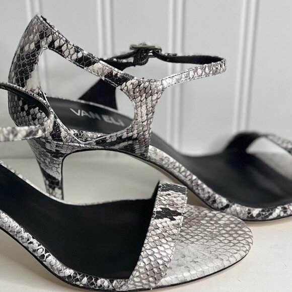 VANELI Berk Snake Ankle Strap Open Toe Pumps Women's Size 9.5 - Picture 6 of 9